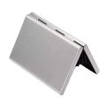 Metal Card Holder Wallet,Ultra Thin Stainless Steel Metal Wallets RFID Blocking Credit Card Wallet Holder, Black and Silver. 