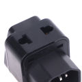 2 In 1 IEC 320 C14 Male To C13 Female Power Adapter PDU/UPS C13 Female Plug Encounter. 