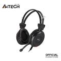 A4tech HS-30 Headphone -  Comfort-Fit - Stereo Sound - Noise-cancelling Mic - 3.5mm Plug - Black. 