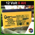 12 VOLT 8 AH UPS  RECHARGEBLE LEAD ACID BATTERY GOLDKEY. 