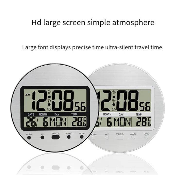 Alarm%20Clock%2012/24%20Hour%20Battery%20Operated%20Self-Setting%20Wall%20/%20Desk%20Mount%20Calendar%20Digital%20Clock%20for%20Bedroom%20Bedside%20Black%20-%20Image%2010