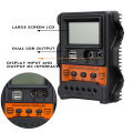 Helpful LCD Display 10/20/30A 12V/24V DC Input Solar Charge Controller Auto Parameter Adjustable MPPT Solar Panel Regulator.