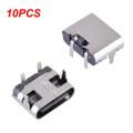 10Pcs 2 Pin Micro Type C Connector Socket USB 3.1 Type-C Female Power Jack Dock Encounter.