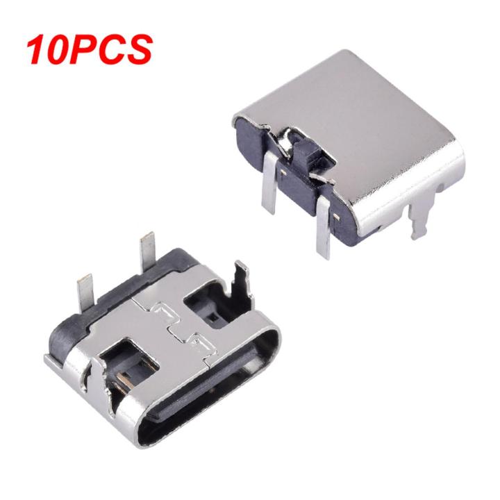 10Pcs 2 Pin Micro Type C Connector Socket USB 3.1 Type-C Female Power Jack Dock Encounter