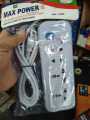 Multi Plug Max Power 4 Port Extension Socket 7 ft. Cable. 