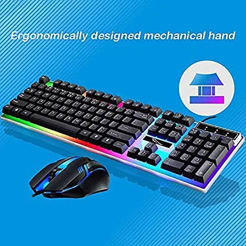 SOONGO%20G21B%20Keyboard%20Wired%20USB%20Gaming%20Mouse%20Flexible%20Polychromatic%20LED%20Lights%20Computer%20Mechanical%20Feel%20Backlit%20Keyboard%20Mouse%20Set,Black%20(Black-G21B)%20-%20Image%205