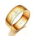 Finger Ring Muslim Allah Stainless Steel Men Islam Rings Jewelry.