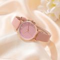 Watch Set For Women Luxury Leather Analog Ladies Quartz Wrist Watch Fashion Bracelet Watch Set Holiday Gifts Montre. 