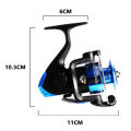 Folding Saltwater Ultralight Spinning Reel 5.2:1 Spinning Fishing Reel Carp Large Diamerer Line Roller Casting Wheel Vessel Bait. 