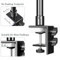 SH Adjustable Tabletop Bracket Stand With 1/4 Ball Head Desktop C-clamp Light Stand For DSLR Camera, Ring Light, Video Monitor.
