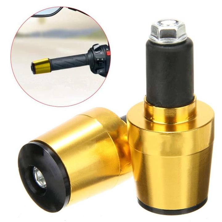 Motorcycle Motor Bike CNC 7/8" Aluminum Universal Handlebar Handle Gutli Hand Grip Bar End Plug Cap Slider