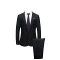 New design Men's Suits Slim Button Suit Pure Color Dress Host Show Jacket Coat Pant Formal Blazer Suit Homme 2021.