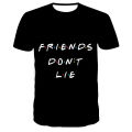 Friends Tv Show Tshirt Men Women T-shirts Tops Femme Clothes Female T-shirt Harajuku Summer Children Girls Streetwear T-shirts.