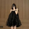 Hepburn Style Sanya Beach Dress with Suspenders Seaside Holiday Super Fairy Princess Wear Wear Fairy Dress【Spot Delivery in Seconds】.