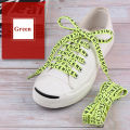LSGS 1Pair New Letter Printed Laces 1CM Width120CM Length Canvas Sneakers shoelaces Cotton Flat Rope Shoe Laces Sport Running Strings. 
