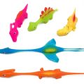 5-20PCS Catapult Launch Dinosaur Fun Tricky Chick Practice Chicken Elastic Flying Finger Birds Sticky DecompressionToy MuXiaRe.