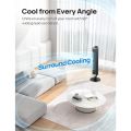 Tower Fan with Remote, 90° Oscillating Bladeless Fan, 42 Inch, Quiet 6 Speeds LED Display 12H Timer.