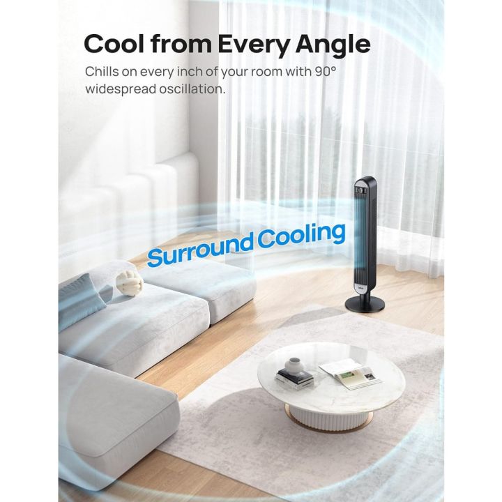 Tower%20Fan%20with%20Remote,%2090%C2%B0%20Oscillating%20Bladeless%20Fan,%2042%20Inch,%20Quiet%206%20Speeds%20LED%20Display%2012H%20Timer%20-%20Image%205