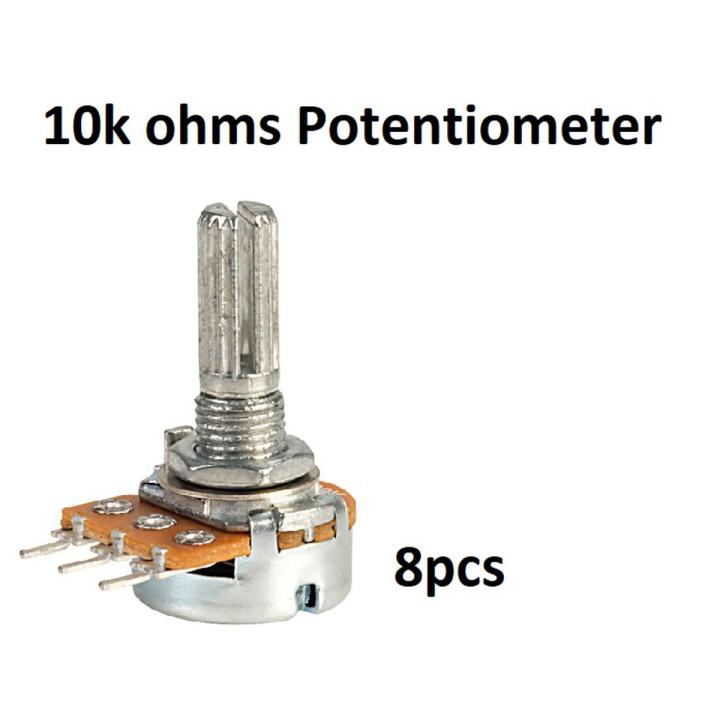 8Pcs 10K Ohms Volume Knob Potentiometer Variable Resistor | Daraz.com.bd