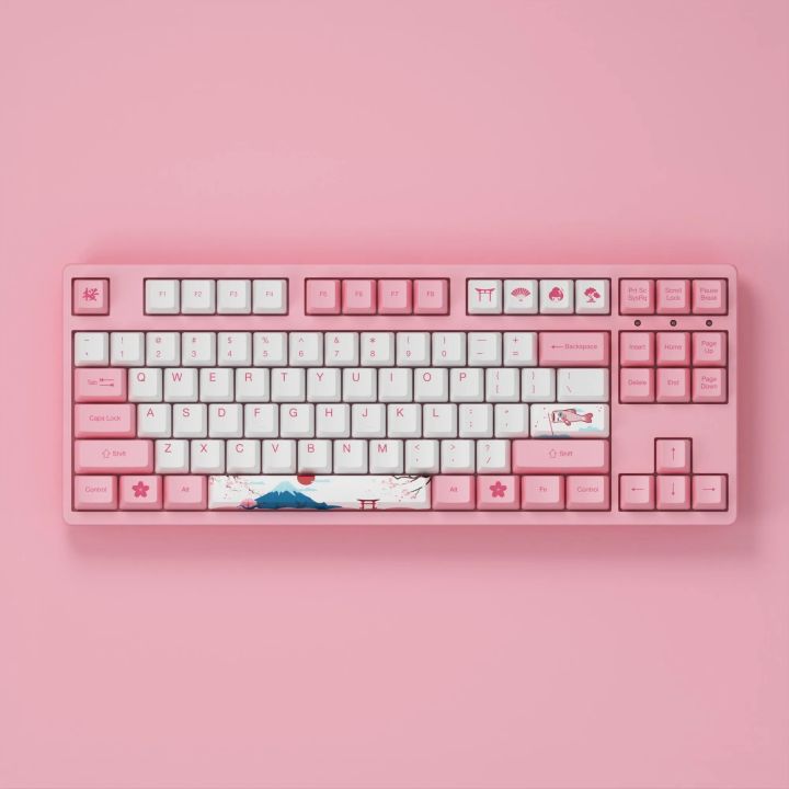 Akko 3087 V2 World Tour-Tokyo Mechanical Gaming Keyboard Wired TKL 87-Key with OEM Profile PBT Dye-Sub Keycaps N-key Rollover