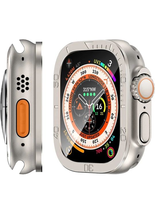 for%20Apple%20Watch%20Case%20Ultra%202%2049mm%20Screen%20Protector%20accessories%20Metal%20Aluminum%20Alloy%20Cover%20Frame+Tempered%20Glass%20iWatch%20ultra%20case%20-%20Image%203