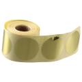 Serrated Edge Gold Steel Seal Label Metallic Self-Adhesive Award Stickers 2 Inch Round Paper Labels Certificates. 