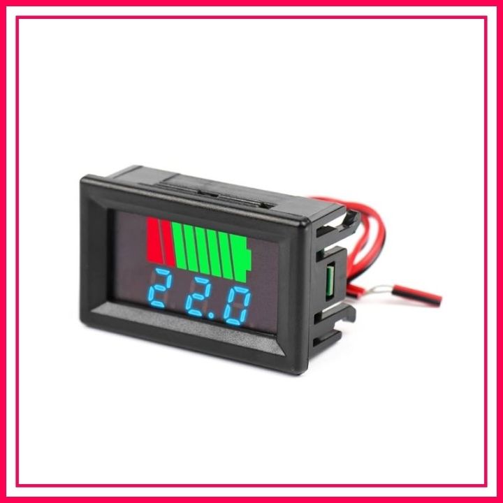 12V Battery Capacity & Charging Level Indicator with Voltmeter Module