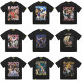 Rock Plan American T-shirt NBA Player Print Graphic T Shirts Sleeve Cotton Half Sleeve Oversized Tee Shirt Men Woman Clothing.
