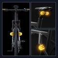 Bike Turn Signal Rear Light USB Rechargeable Wireless Back LED Scooter Tail Light Wireless Warning Taillight Cycling Accessories. 