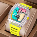 2024 New High Beauty Leisure Sports Fully Automatic Quartz Hollow Night Glow Waterproof Richard Men's Watch Phantom Color. 