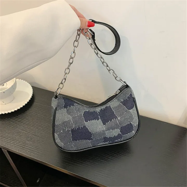 French%20niche%20chain%20bag%20women's%20new%20handbag%20advanced%20all-match%20retro%20one-shoulder%20armpit%20bag%20-%20Image%206