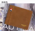 Menbense Classic Men's matte short capacious fashionable retro wallet for men.