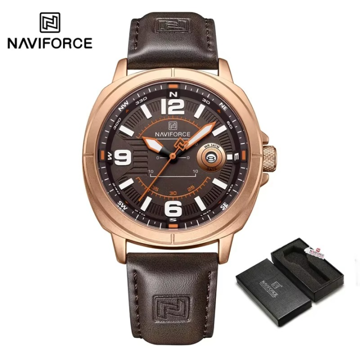 NAVIFORCE%20%208078%20High%20Quality%20Male%20Wristwatch%20PU%20Band%20Calendar%20Brand%20Men%20Quartz%20Watch%20Auto%20Date%20Display%20%20Clocks%20Reloj%20Hombre%20-%20Image%204
