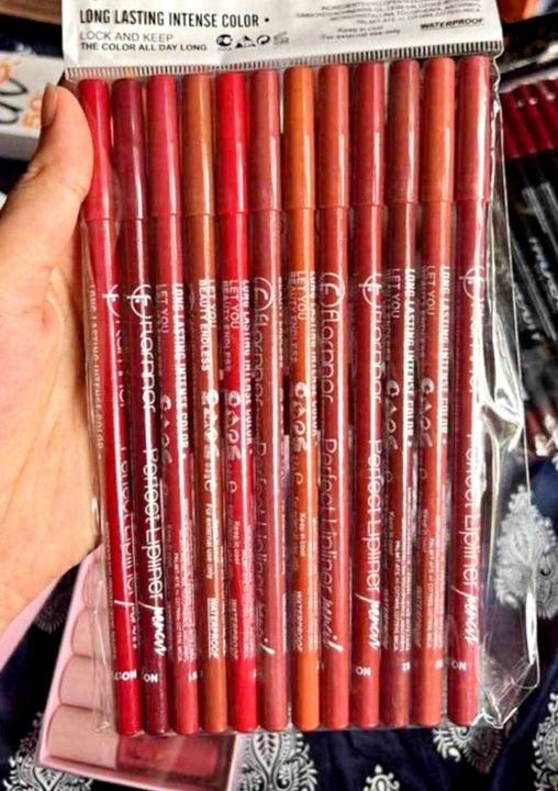 fitess%20Mme%20Flonner%20lipliner%2012%20pcs%20&%206%20pcs%20Set%20Flonner%20wooden%20Lipstick%20-%20Image%202