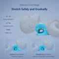 Neck and Shoulder, Neck Stretcher to Relieve Neck Pain, Neck Stretcher, Chiropractic Pillow for Cervical Spine Pillow Neck (Blue).