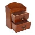 Desk Storage Box, Desktop Wooden Storage Box Multipurpose for Bedroom.