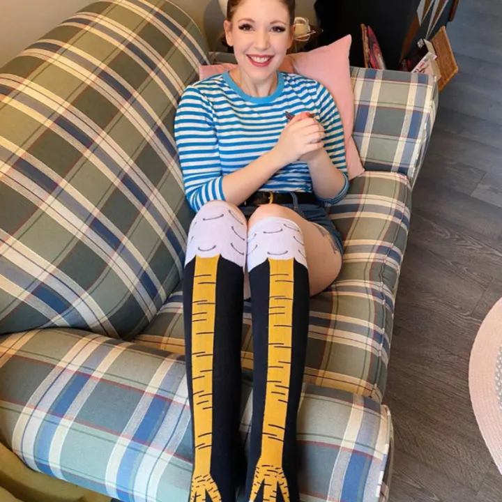 HoneyYami%20Animal%20Cartoon%20Cosplay%20Crazy%20Fitness%20Gym%20Deadlift%20Athletic%20Halloween%20Novelty%20Chicken%20Legs%20Knee-High%20Socks%20Funny%20Gifts%20Calcetines%20-%20Image%203