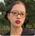 Oval Small Frame Retro Female Plain Glasses Anti-blue Light Eyeglasses Eye Protection Ladies Fashion Optical Spectacle Eyeglass 1Pcs. 