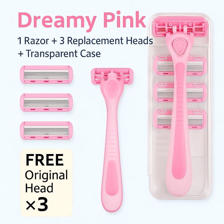 Portable%206%20Layer%20Blade%20Body%20Hair%20Removal%20Beauty%20Razor%20for%20Women%20Leg%20Armpits%20Facial%20Hair%20T-shape%20Trimmer%20Shaver%20Razor%20with%203%20Replaceable%20Blades%20-%20Image%202