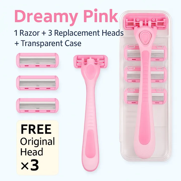 Portable%206%20Layer%20Blade%20Body%20Hair%20Removal%20Beauty%20Razor%20for%20Women%20Leg%20Armpits%20Facial%20Hair%20T-shape%20Trimmer%20Shaver%20Razor%20with%203%20Replaceable%20Blades%20-%20Image%202