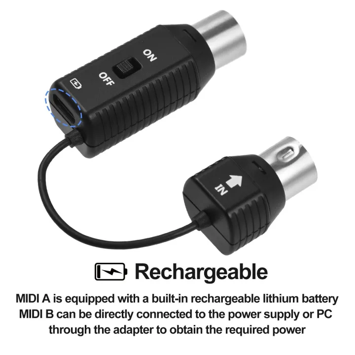 M-VAVE%20MS1%20Mini%20Wireless%20Transmission%20System%20MIDI%20System%20MIDI%20Wireless%20Adapter%20Plug%20and%20Play%20-%20#1%20-%20Image%206