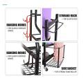 Home Gym Equipment Storage Rack Storage Rack for Yoga Mats Basketball Balls. 