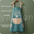 CHAMELI Kitchen Apron for Women with Big Front Pocket Hand-Wiping Waterproof Apron for Kitchen Unique Design Kitchen Accessories items for Home Cooking. 
