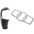 Car Interior Headlight Head Light Switch Button Decor Frame Trim Sticker with Car Right Drive Gear Shift Knob Cover Trim. 