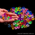 Sugar digger, crystal gemstones, lucky stones, colorful crystal diamonds, plastic crushed ice, acrylic ice cubes, colorful shore crushed stones. 