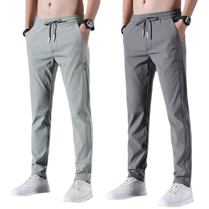 Xia%20Xiu%20thin%20ice%20silk%20casual%20pants%20men's%20work%20trend%20loose%20straight%20breathable%20sports%20cropped%20pants%20men%20-%20Image%205