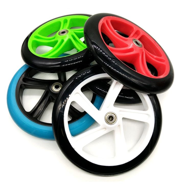 2%20Pieces%20Scooter%20Wheel%20200%20mm%20PU%20Material%20Wheel%20Thickness%2030%20mm%20ABEC-7%20Bearing%20Scooter%20Accessories,Transparent%20Black%20-%20Image%207