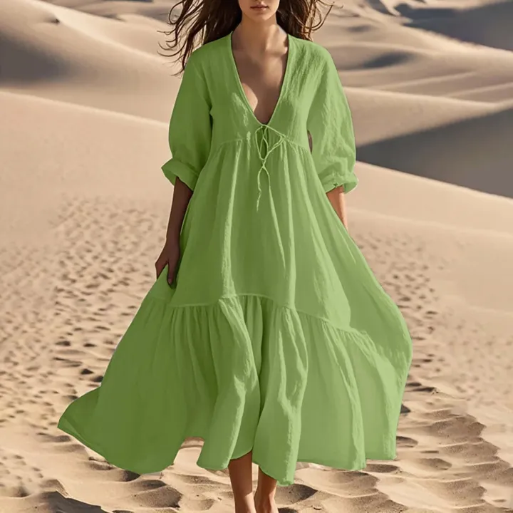 Breezy%20Cotton%20Linen%20A-Line%20Long%20Top%20Dress%20-%20Image%207