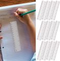 2pcs Clear Transparent Straight Shatter Resistant Ruler, Measuring Tool for Students & Office 6 inch(15cm).