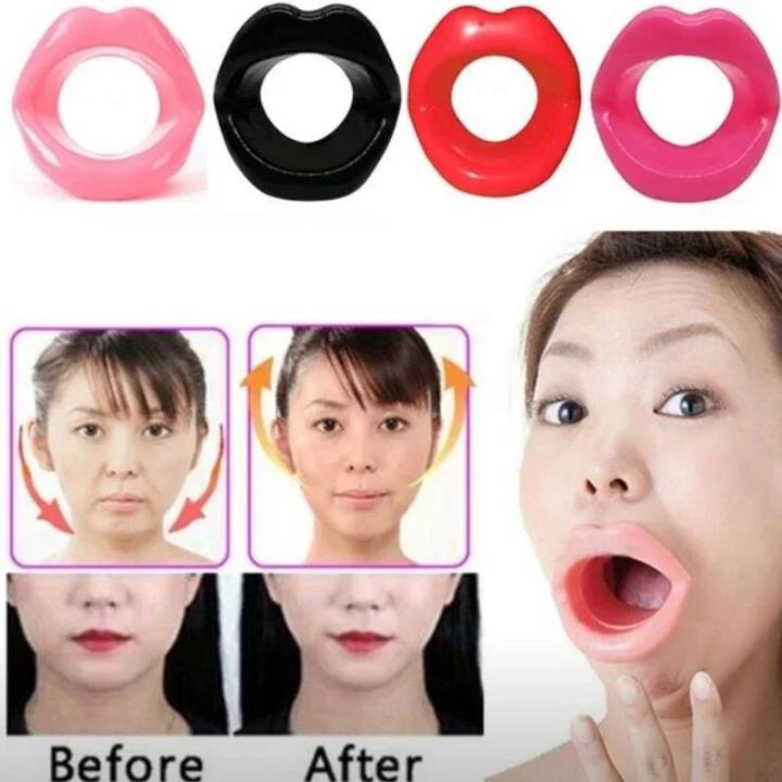 Silicone Rubber Face Slimmer Exercise Mouth Piece Muscle Anti Wrinkle Lip Trainer Mouth Massager Exerciser Mouthpiece Face Care